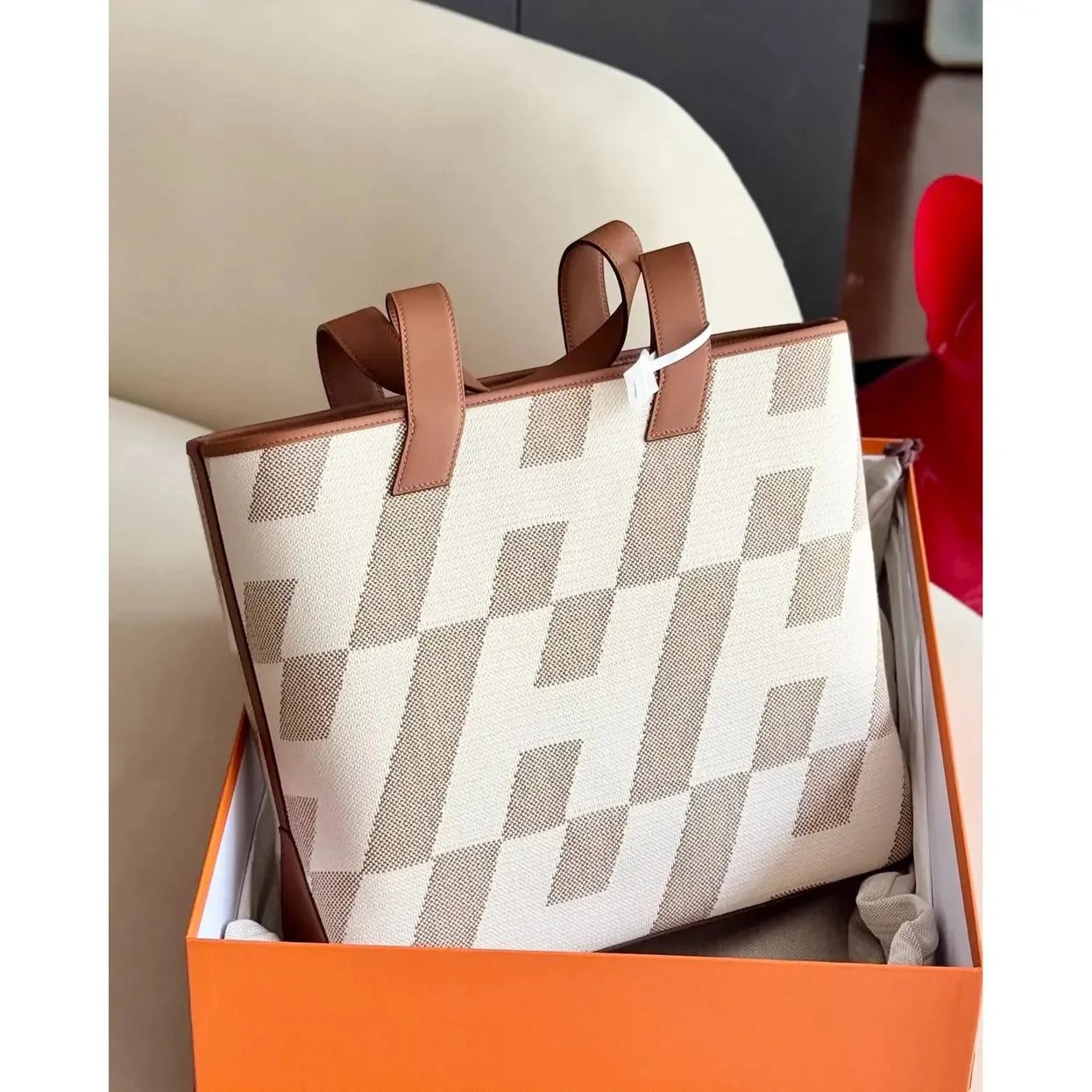 CABAS H EN BIAIS 40 BAG BY HERMÈS
