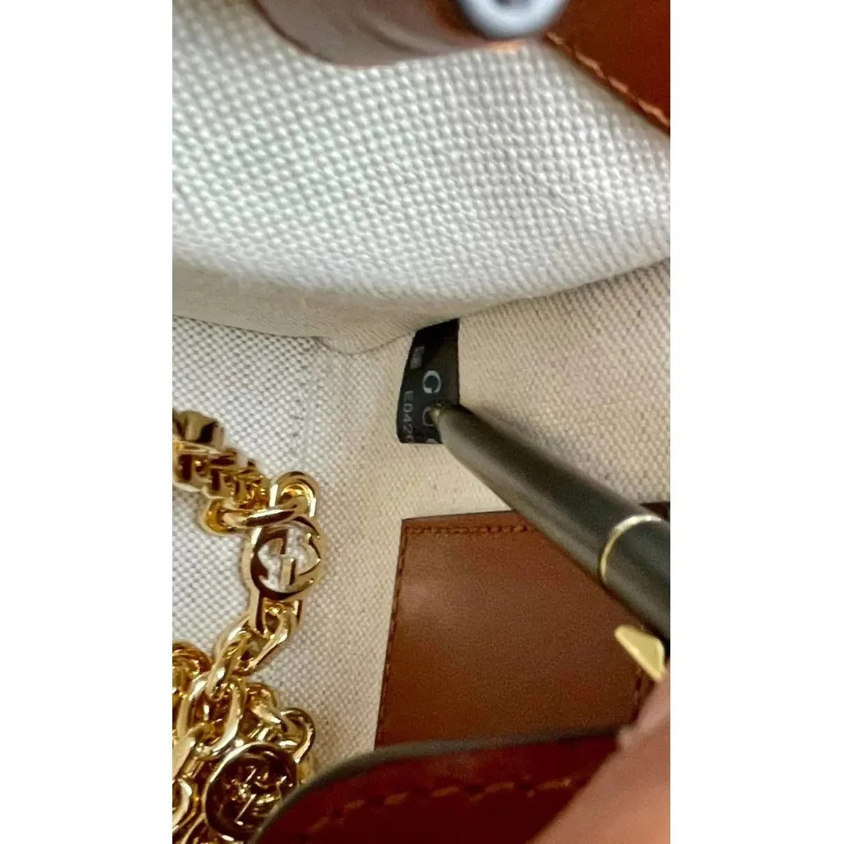 GUCCI DIANA SMALL TOTE BAG WITH CRYSTALS