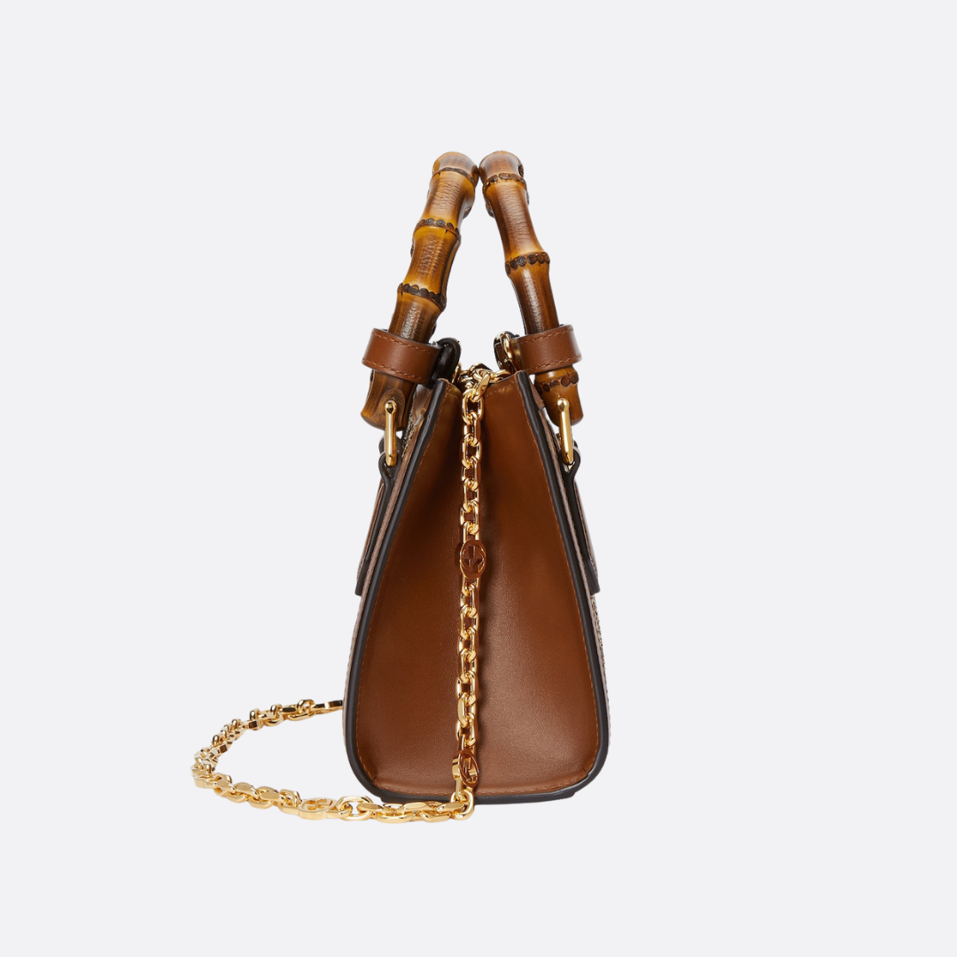 GUCCI DIANA SMALL TOTE BAG WITH CRYSTALS